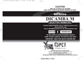 Dicamba herbicide label with SureFire branding and safety warnings.